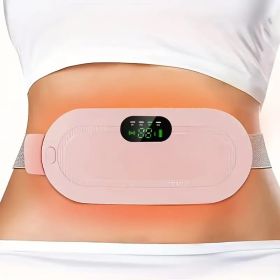 Portable Heating Pad, Cordless Heating Pad With 3 Heat Levels And 4 Massage Modes (Color: PINK)